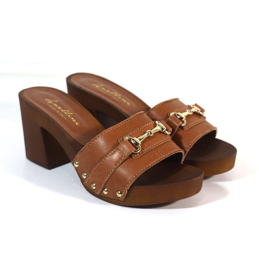 Women's Avellini Size 37 Block Heel Sandals